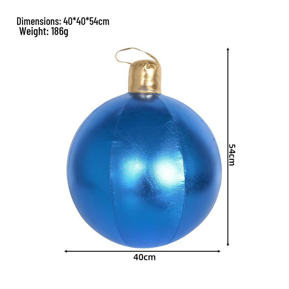 Outdoor Christmas PVC Inflatable Ball & Candy Cane Pendant Decoration