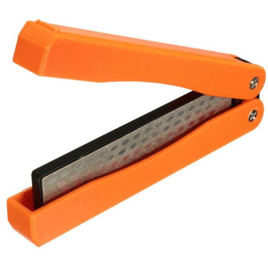 Double Sided Folded Pocket Sharpener Diamond Knife Sharpening Stone Kitchen Tool