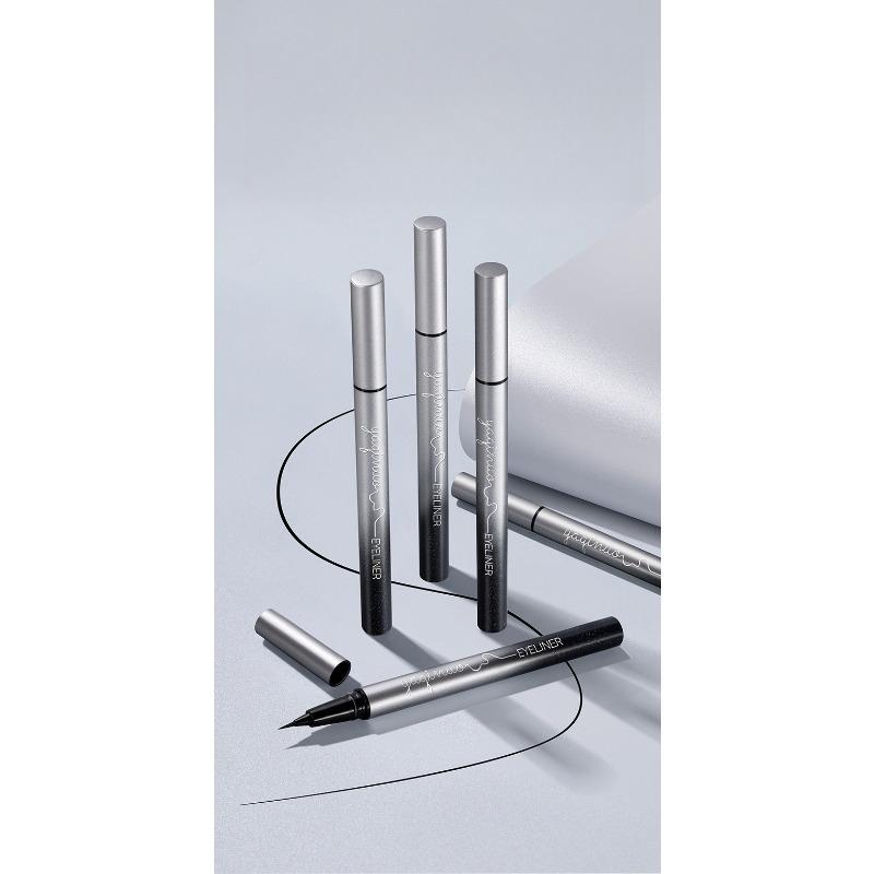 1Pc Slippery Waterproof Eyeliner, Long-lasting Waterproof, Non-smudging and Non-decolorizing, Big Eye Setting Eyeliner Pen