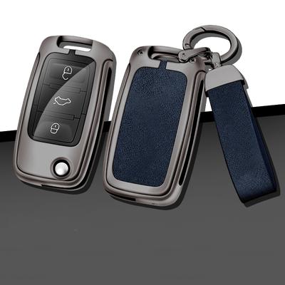 Auto Metall Schlüssel Fall Abdeckung Shell Fob Für VW Volkswagen Polo Tiguan Passat Golf Jetta Lavida Skoda Octavia Shell Zubehör