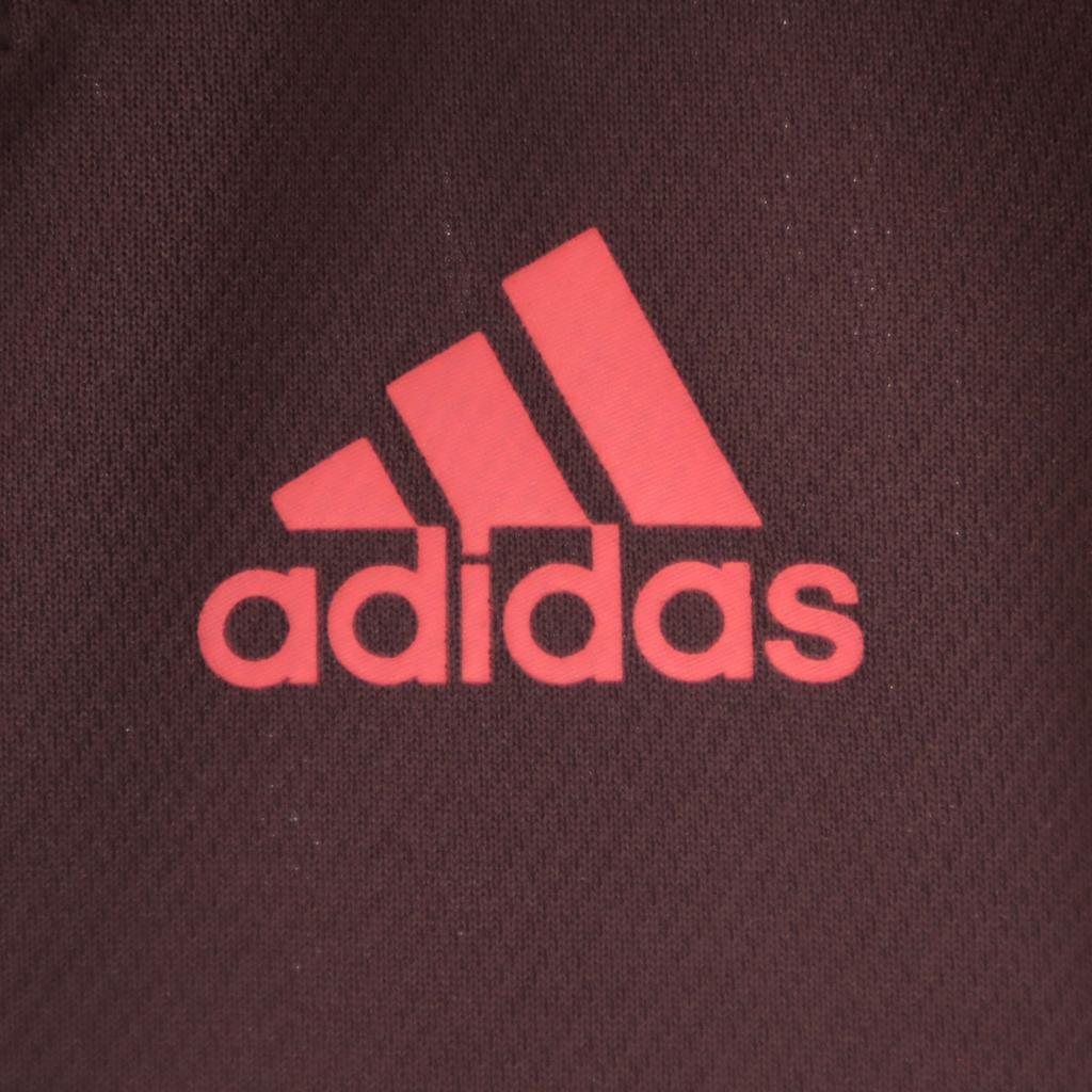 Adidas Short Sleeve Polo Shirt M Brown Women Used
