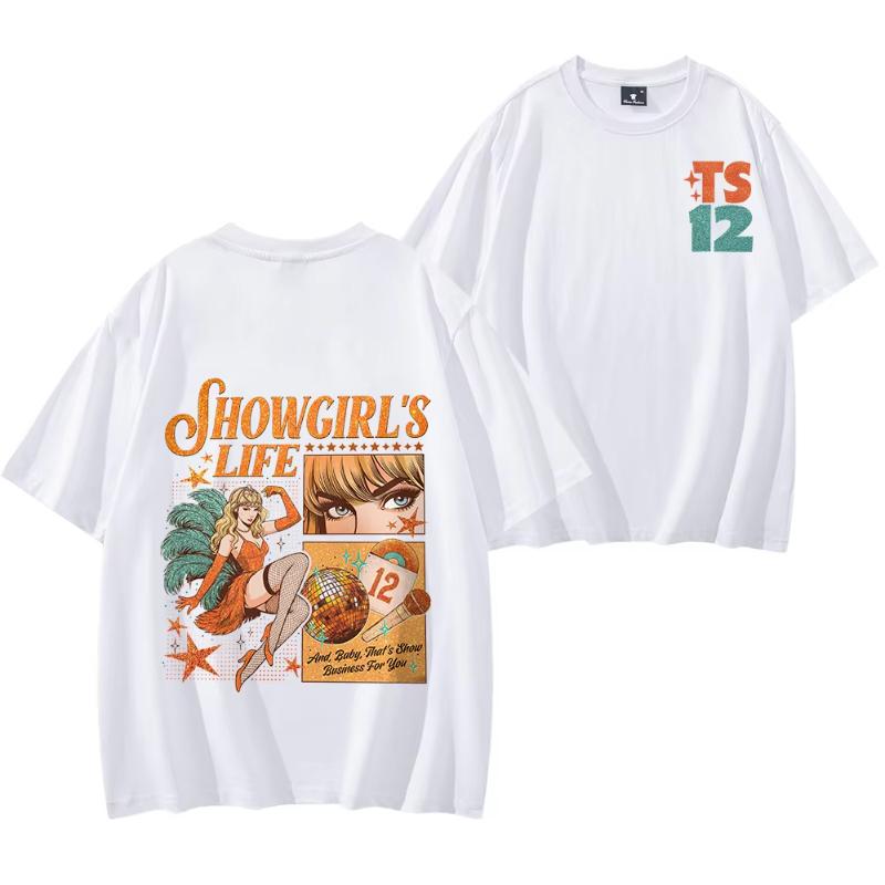 Showgirls Life T Shirt In My Showgirl Era T-Shirt New Album 2025 Shirt Country Music Fan Gift Men Women Streetwear Hip Hop Tops