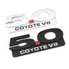 Car Sticker 5.0 Trim Front Hood Grille Emblem Badge Rear Trunk 3D Car Decals for 5.0 Coyote V8 TWIN Turbo Emblem