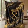 West Ham United Fußball-Print Flanelldecke, Weiche Warme Leichte Überwurfdecke für Sofa Bett Camping