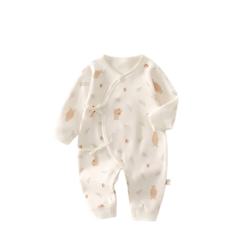 JOYNCLEON Newborn 100% Cotton Long-Sleeve Baby Romper