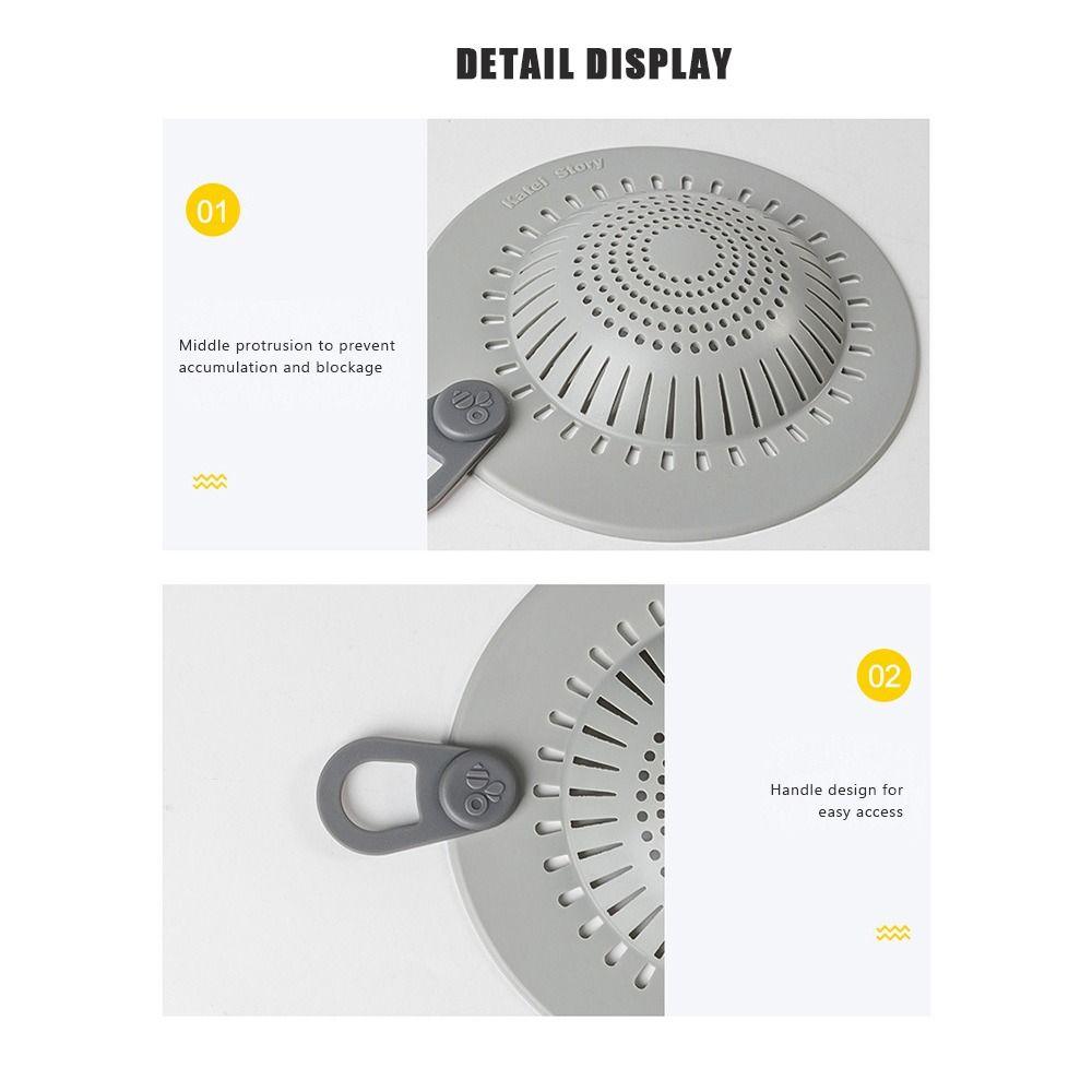 Anti-blocking Sink Strainer Floor Drain Mat Hair Clean Up Sewer Outfall Drain Filter Shower Drain Pad