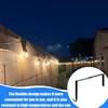 Metal String Light Hanging Hook, Outdoor Edge Hanger for Fence Rail and Balcony Wall Lighting, Garden Light Holder for Home Use Daily