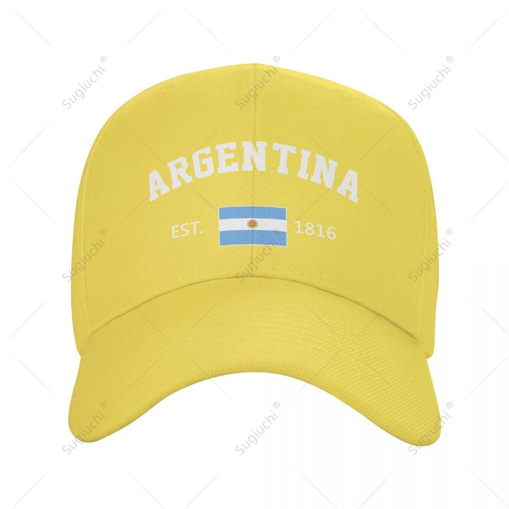 Unisex Baseball Cap Argentina EST Independence Day Wild Sun Shade Peaked Adjustable Outdoor Caps for Unisex Women