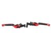 1 Pair Motorcycle Folding Clutch Lever Aluminum Alloy Adjustable Clutch Brake Handle Lever for Forza X‑ADV ADV Red
