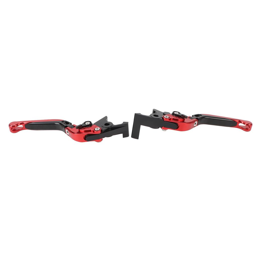 1 Pair Motorcycle Folding Clutch Lever Aluminum Alloy Adjustable Clutch Brake Handle Lever for Forza X‑ADV ADV Red
