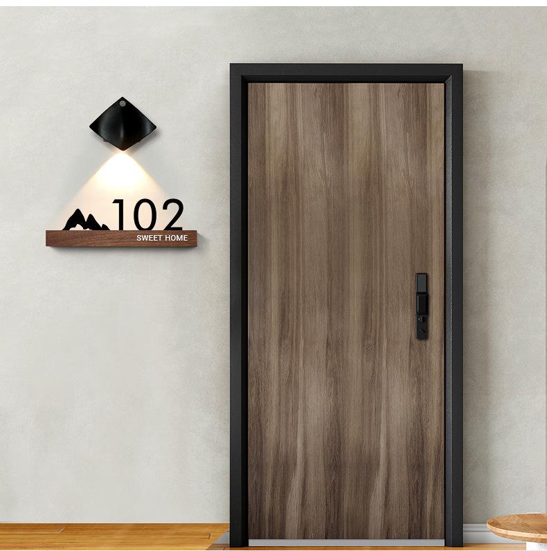 Luminous Personalized House Number Sign Sticker for Front Door