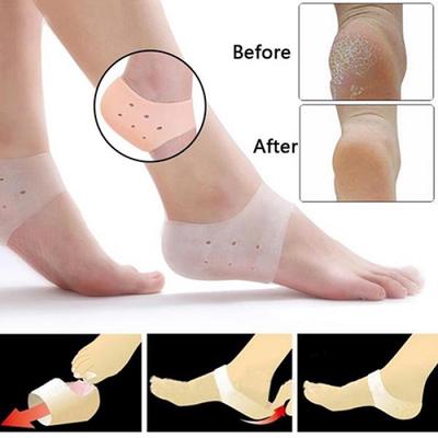 1 Çift Silikon Nemlendirici Nefes Ayak Cilt Bakımı Koruyucu Pedikür Sağlık Masajı
