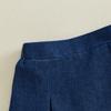 Citgeett Kids Infant Girl Denim Skirt Elastic Waist A-line Pleated Short Jean Skirts Casual Clothes