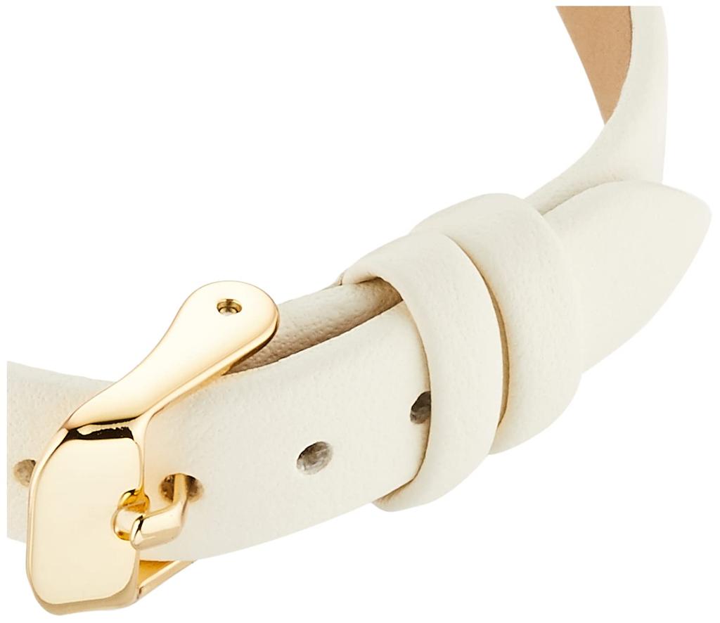 Watch Analog Shake Gold Leather Strap [Fieldwork] KDS012-1 Women's Off-White