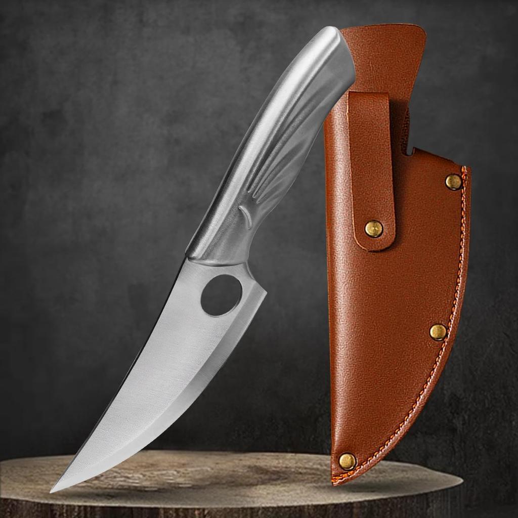 Edelstahl Ausbeinmesser Küchenkochmesser Fleischerbeil Outdoor Camping Kochschneider Metzgermesser Küchenwerkzeug Küchenmesser