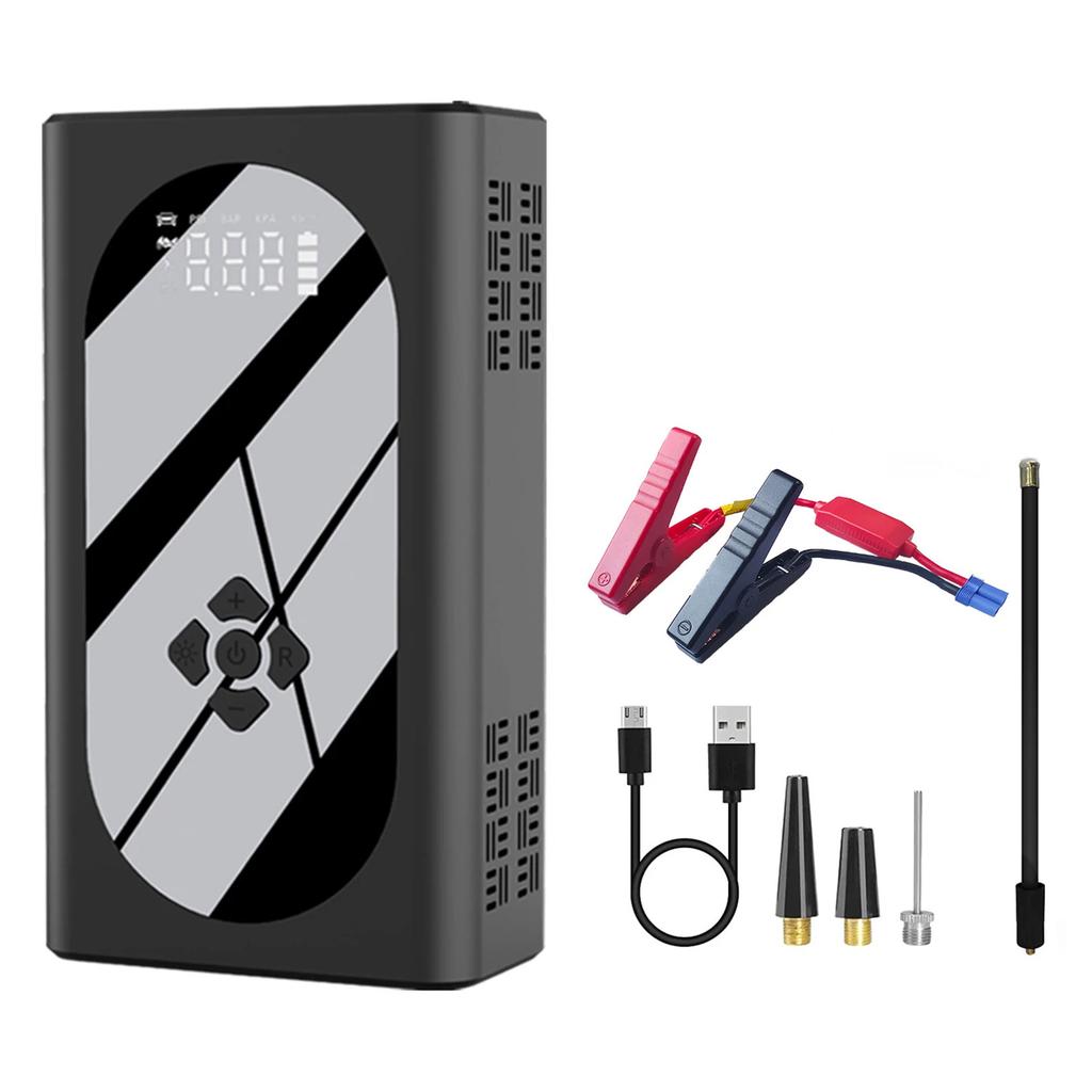 Portable Air Compressor Electric Car Pump Automatic Motorcycle Tire Inflator Digital Pressure Gauge Detect with LED Lamp