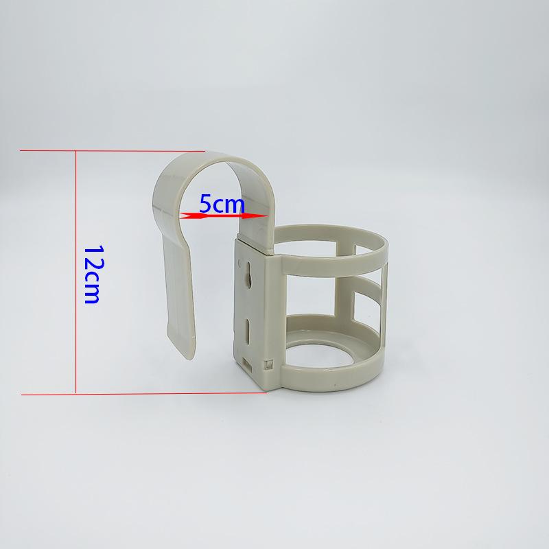 

Держатель для чашки для бассейна, держатель для пивного стакана, жидкое дезинфицирующее средство для рук, подвесная стойка, многофункциональная полка, набор из 2 предметов серый