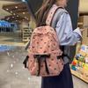 Women's Large Capacity Corduroy Backpack - Stylish, Lightweight, Casual School Bag with Bow for Junior High Students