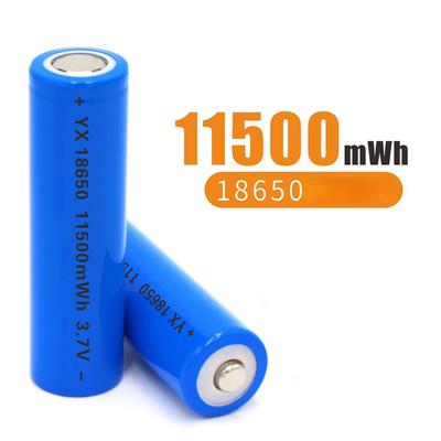 Bateria de lítio de alta capacidade 3.7V 18650 4800/7800/9800 / 11500mWh para ventilador PowerBank de lanterna