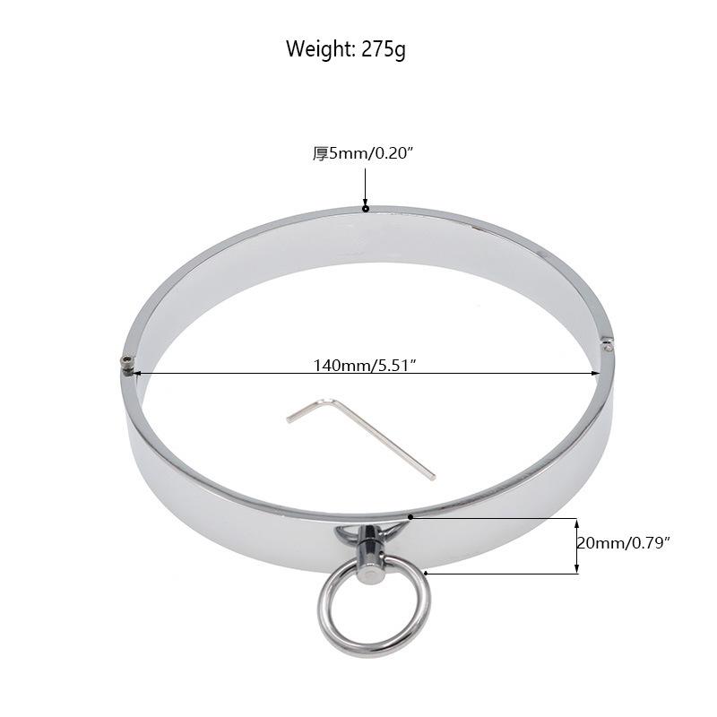 Metal Sexy Collar Men's, Adjult Supplies Sex Tools Binding Game Supplies with Screws Pieces