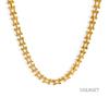 Retro Geometric O-Shape Stainless Steel Chain Bracelet & Necklace
