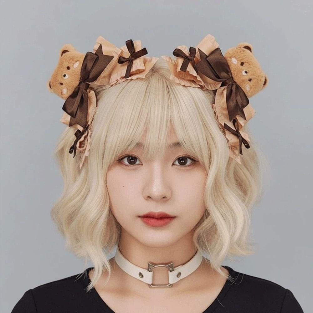 1 Pair Gothic Style Lolita Hair Clips Cartoon Animal Lolita Girls Barrettes Cosplay