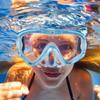 with Nose Cover Child Diving Mask PC Glass Pool Swim Eyewear Snorkel Swimming Goggles  3-8Year Olds
