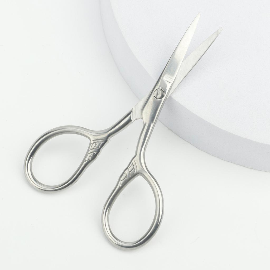 Professional Manicure Scissors Stainless Steel Cuticle Precision Beauty Grooming for Nail Facial Hair Eyebrow Eyelash Nose Hair