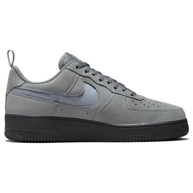 Nike Air Force 1 Low '07 LV8 Reflective Swoosh Cool Grey Sneakers DZ4514-002