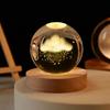 2025 New Bedroom Bedside Table Decoration For Friends Couples Heartfelt Gifts Creative 3D Luminous Crystal Ball LED Night Light