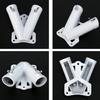 Multifuntional Double Hole Flag Poles Bracket Designed for High Wind Areas Metal Construction for Long Lasting Use