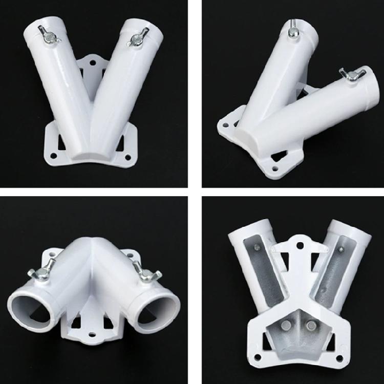 Multifuntional Double Hole Flag Poles Bracket Designed for High Wind Areas Metal Construction for Long Lasting Use