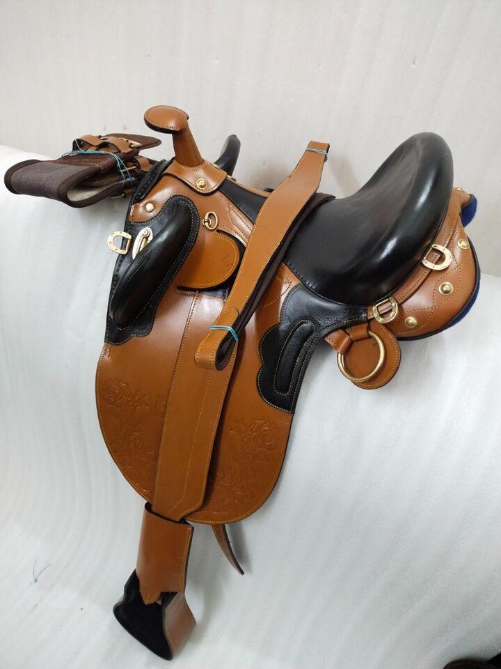 Beautiful Australian Stock With Horn leather Saddle For Horse.