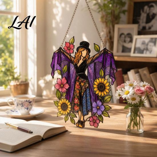 Dreamer Gift Sun Catcher Dancing Lady Catcher Acrylic Hanging Ornament Bohemian Gothic