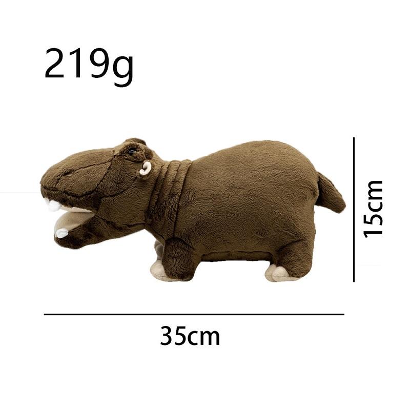 Stofftier Plüsch Nilpferd Puppe Simulation Realistisches Nilpferd Plüschtier Cartoon Nilpferd Stofftier Schlafzimmerdekoration
