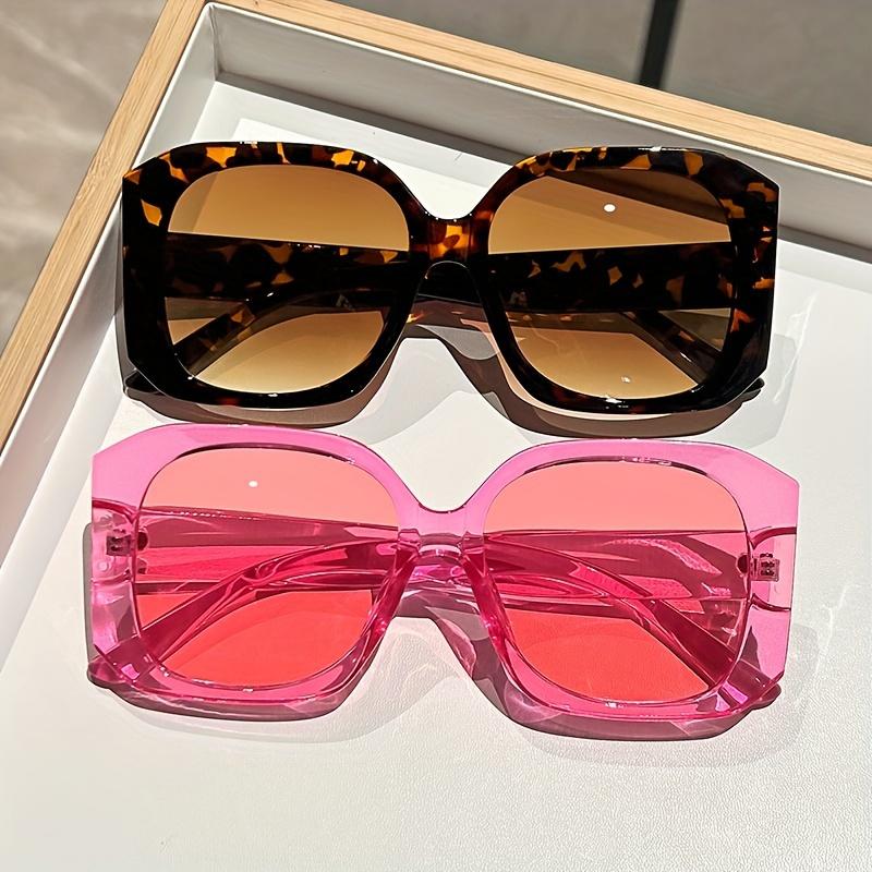 Festliche Strandparty-Sonnenbrille Überdimensionierte quadratische Fassung Lebendige Farben Sommer-Spaß Outdoor-Reisebrille