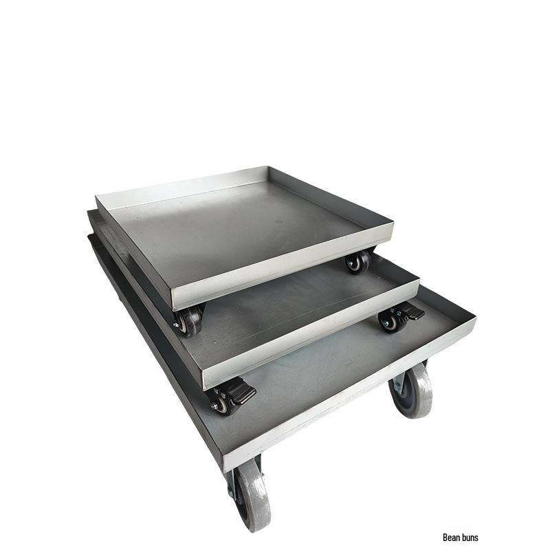 Square Flower Pot Tray with Wheels