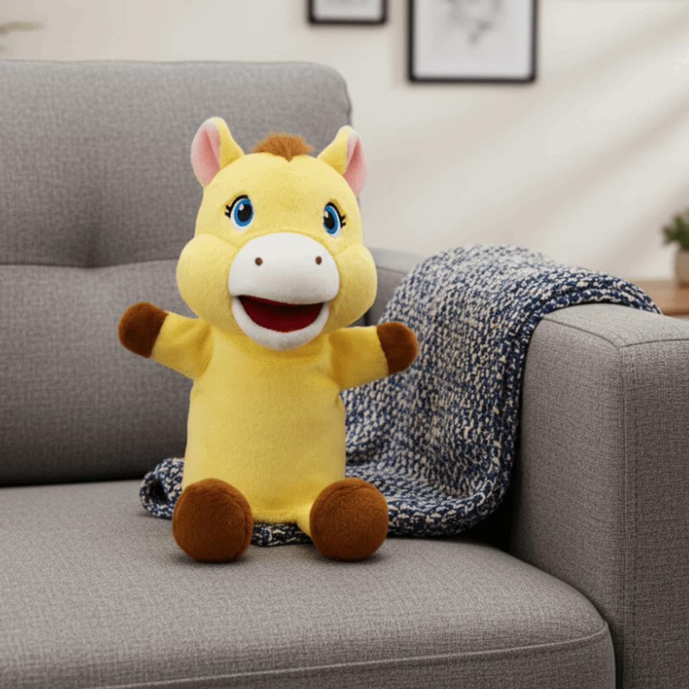 Storytelling Stuffed Plush Horse Toys Simulation Hand Finger Story Puppet Story Time