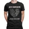 Męska Damska Joy Division Love will tear us apart Koszulka 100% Bawełna Ubrania Śmieszna Krótki Rękaw Okrągły Dekolt T-Shirt