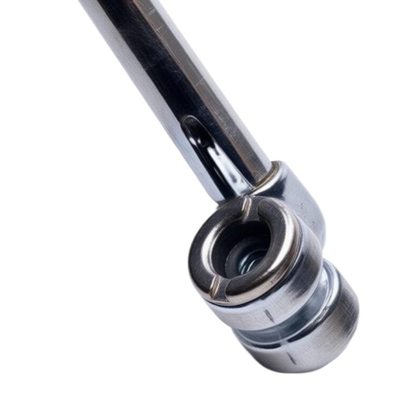 Portable Dual Head Tire Pressure Gauge Pen Zinc Alloy Air Tester For Auto Car Truck Motorcycle Valve Check Tool Black Silver