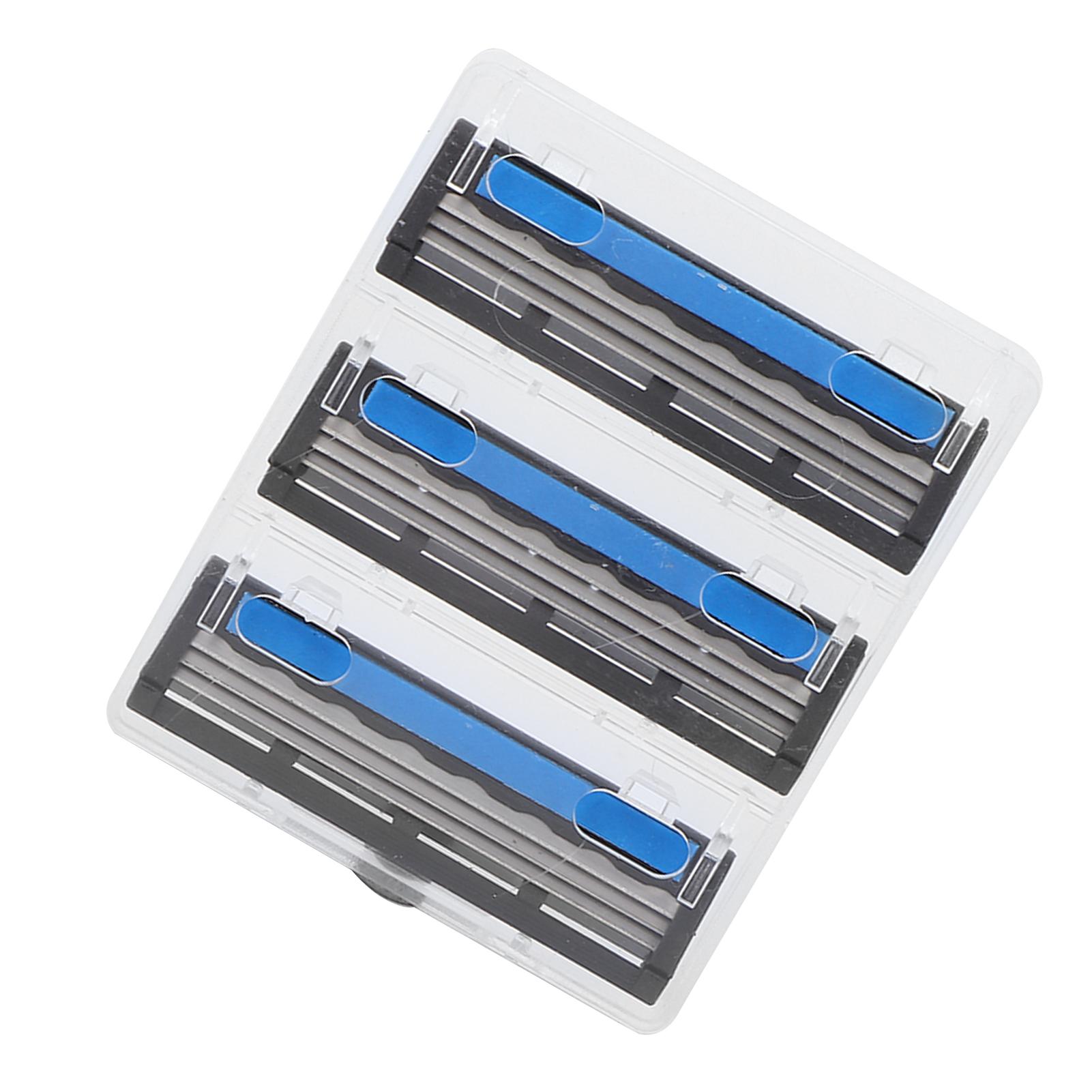 

3 шт. Лезвия для бритвы Ретро Вращающиеся 3-слойные Сменные лезвия Мужские лезвия для бритвы