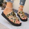Fashion Women Flip Flops Casual Sequins Anti-Slip Slippers Women Platform Sandals Beach Open Toe Slippers 2024 Summer New Slides Women