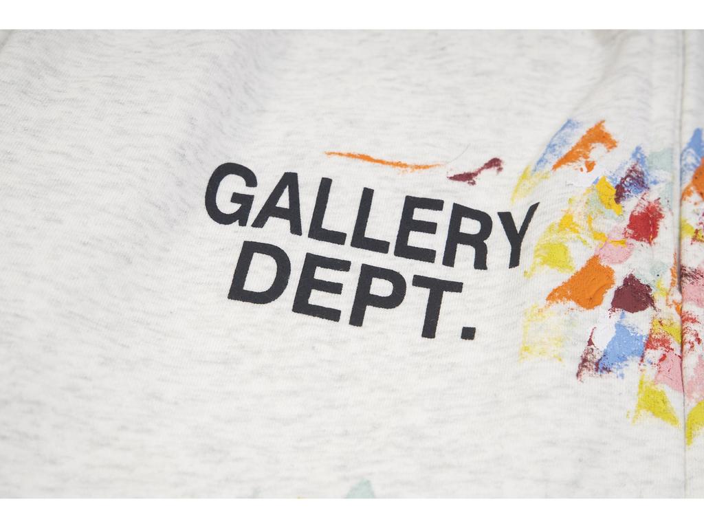 Ručně malované flekaté inkoustové patchworkové ležérní tepláky se stahovací šňůrkou, džínovina s mikro-rozšířenými nohavicemi, unisex dlouhé kalhoty