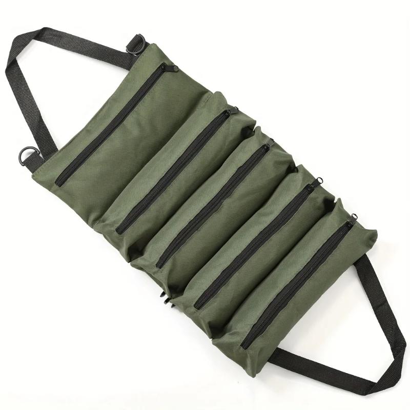 Heavy Duty Roll Up Tool Organizer Oxford Fabric Waterproof Multi Storage Bag Portable Pouch for Mechanics Household Repair