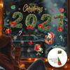 Christmas Ice Snowflake Window Stickers 2027 New Year Double Sided Same Color Peel & Stick Decals for Winter Home Decor