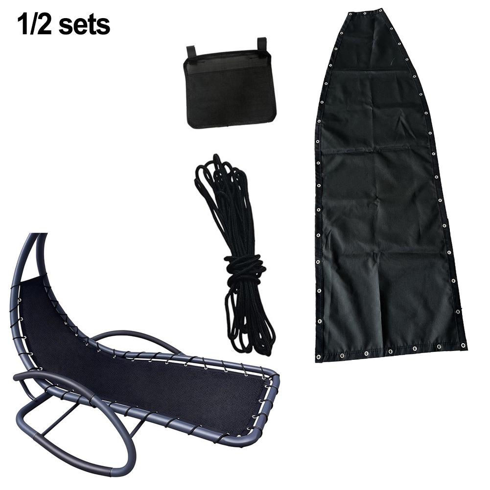 Black Chair Cover Hanging Swing Chair Easy Installation Process Enhanced Relaxation Experience For Outdoor Furniture