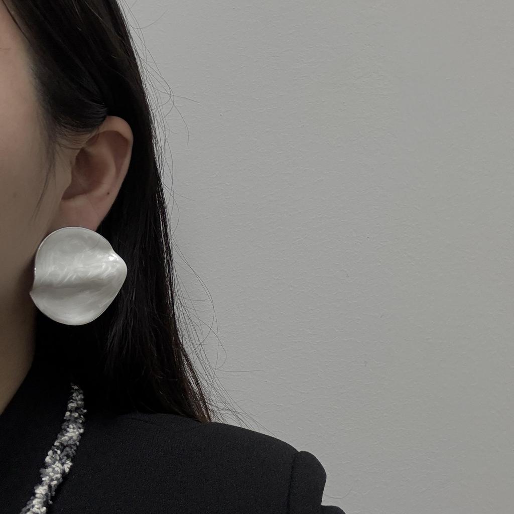 Elegante Europäische & Amerikanische Tropfenöl Runde Ohrringe - Vielseitig, Schick, High-End Mode für Damen