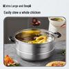 SUPOR 30cm Double-Layer 304 Stainless Steel Steamer Pot