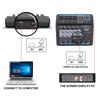 50W 48V 4/6 Channels Audio Mixer Sound Mixing Console bluetooth USB Record Computer Playback Phantom Power Delay Repaeat Effect