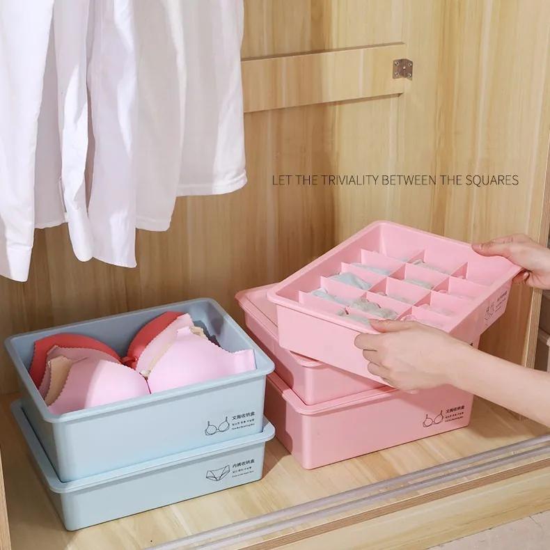 WTEMPO Pudełka do przechowywania bielizny Przedział Domowy plastikowy biustonosz Bielizna Skarpetki Pudełka do przechowywania